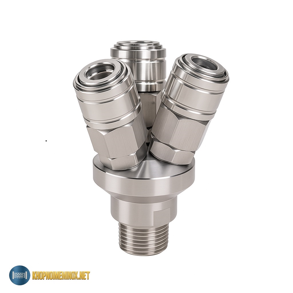 Chạc 3 khí nén inox