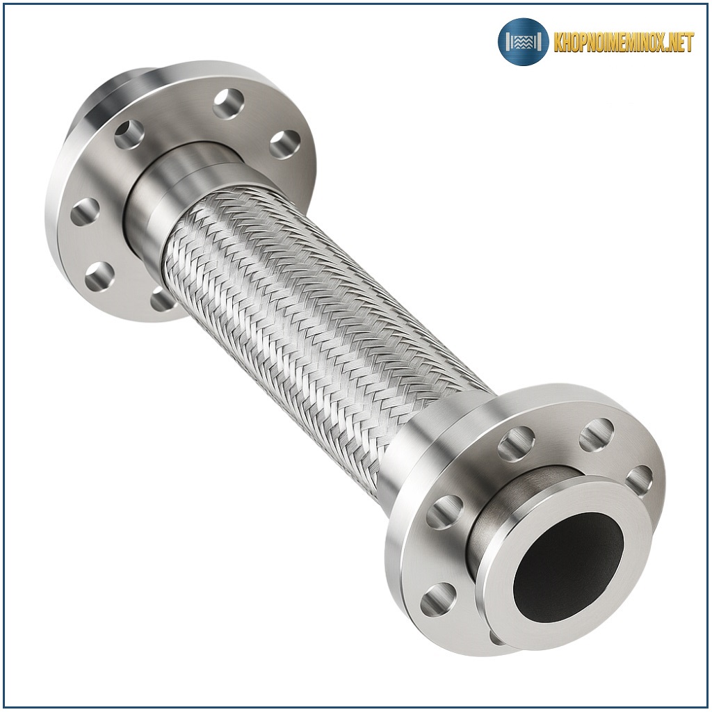 Khớp nối mềm inox 2 đầu bích xoay