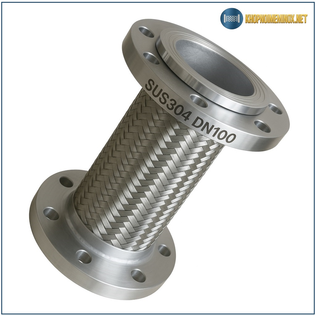 Khớp nối mềm inox DN100
