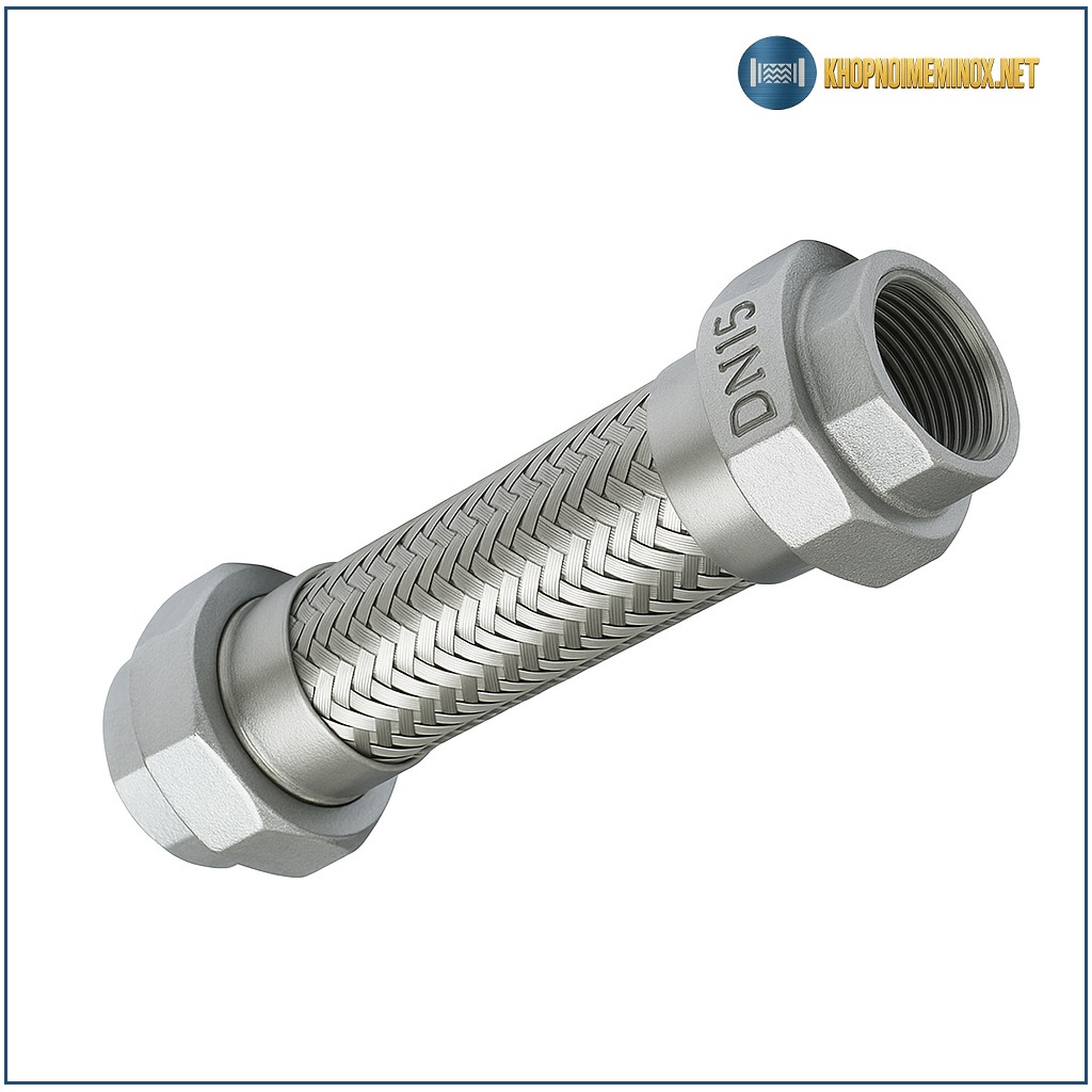 Khớp nối mềm inox DN15
