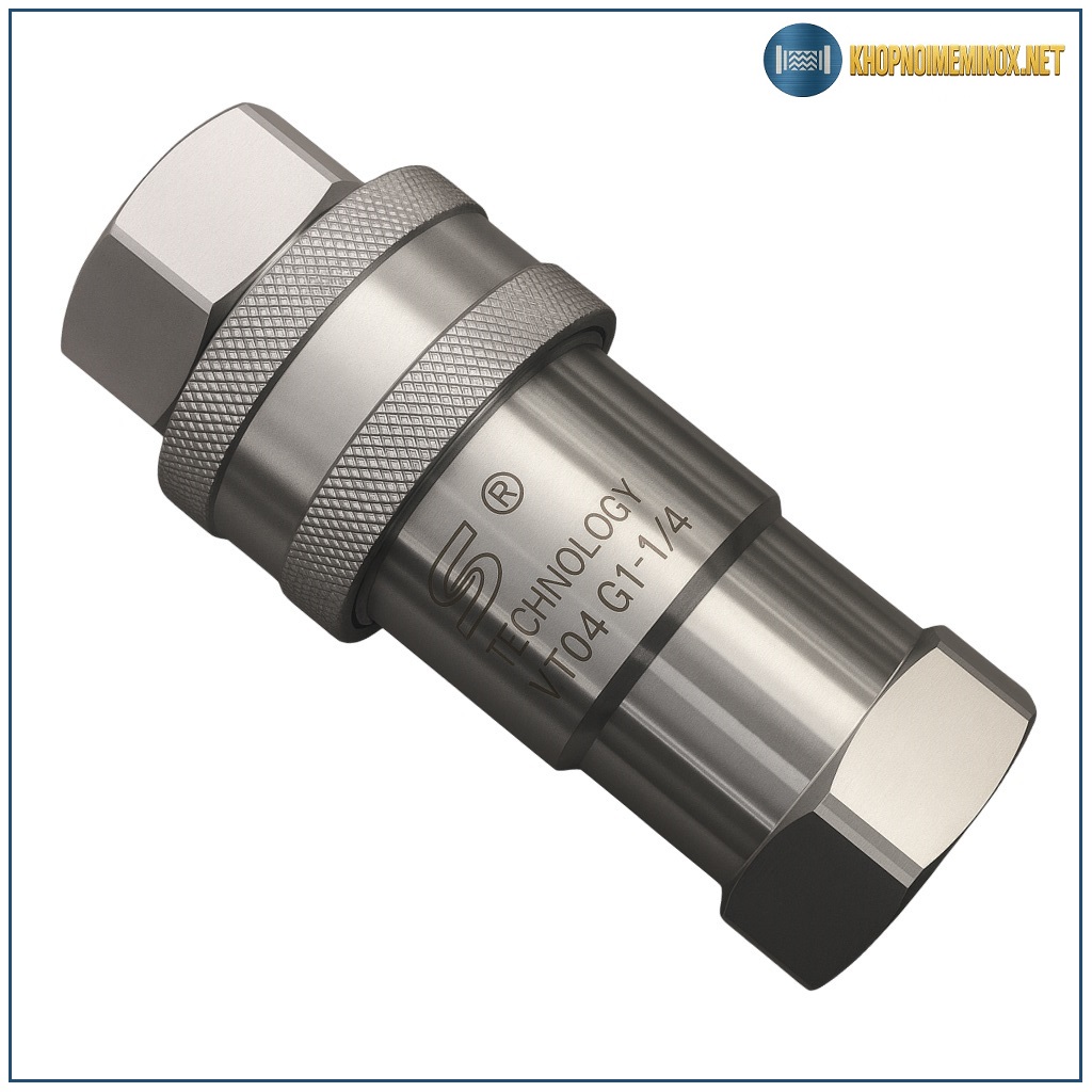 Khớp nối nhanh thủy lực 1/4″