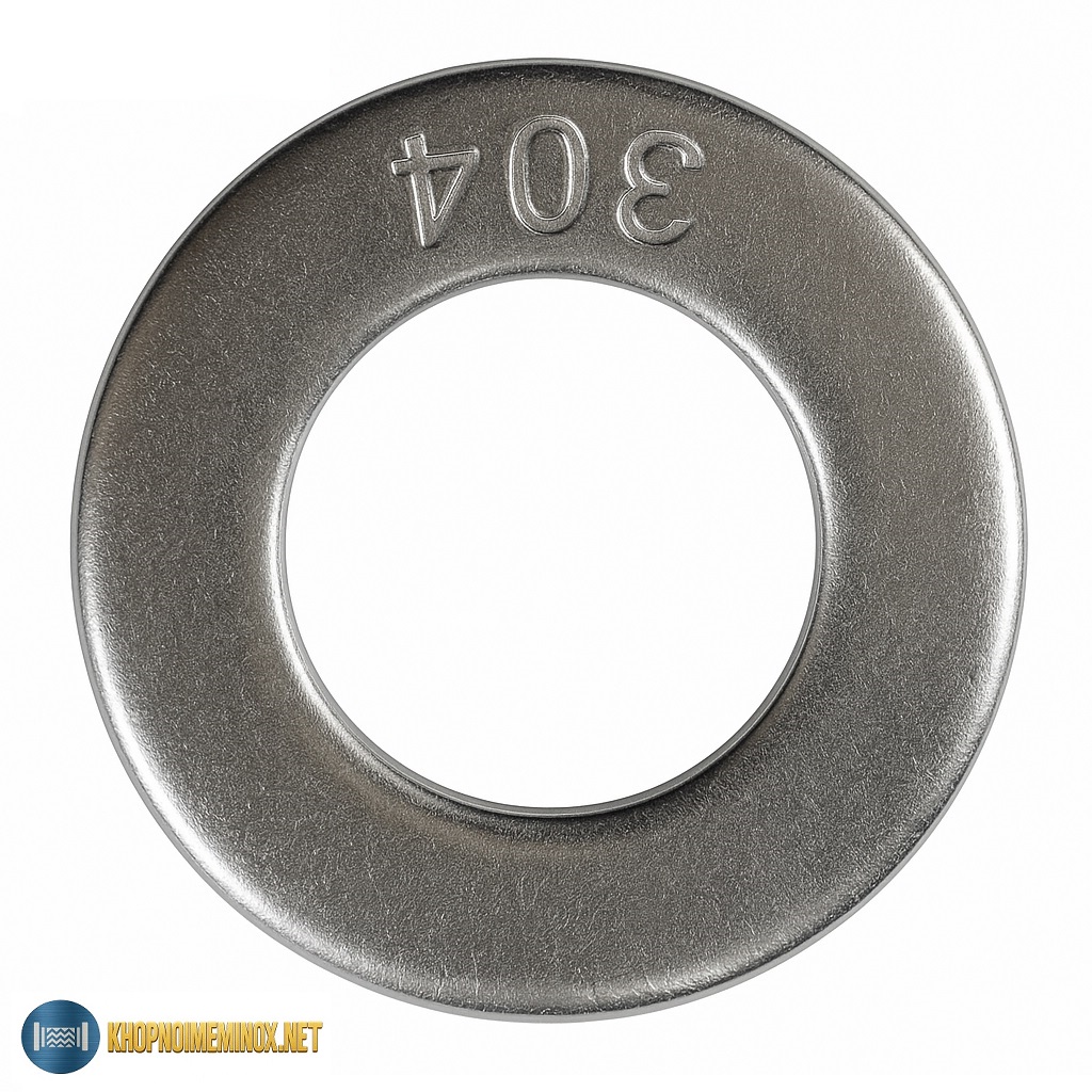 Long đền phẳng inox