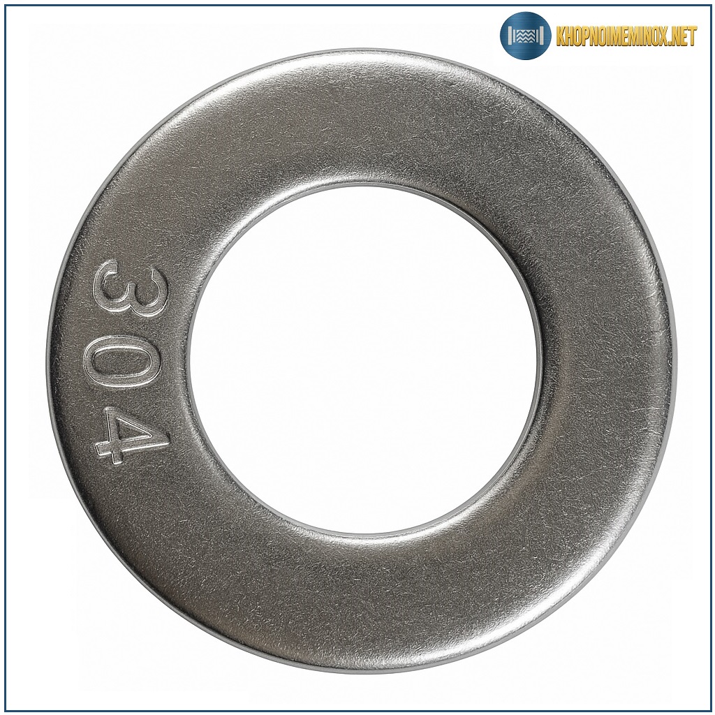 Long đền phẳng inox