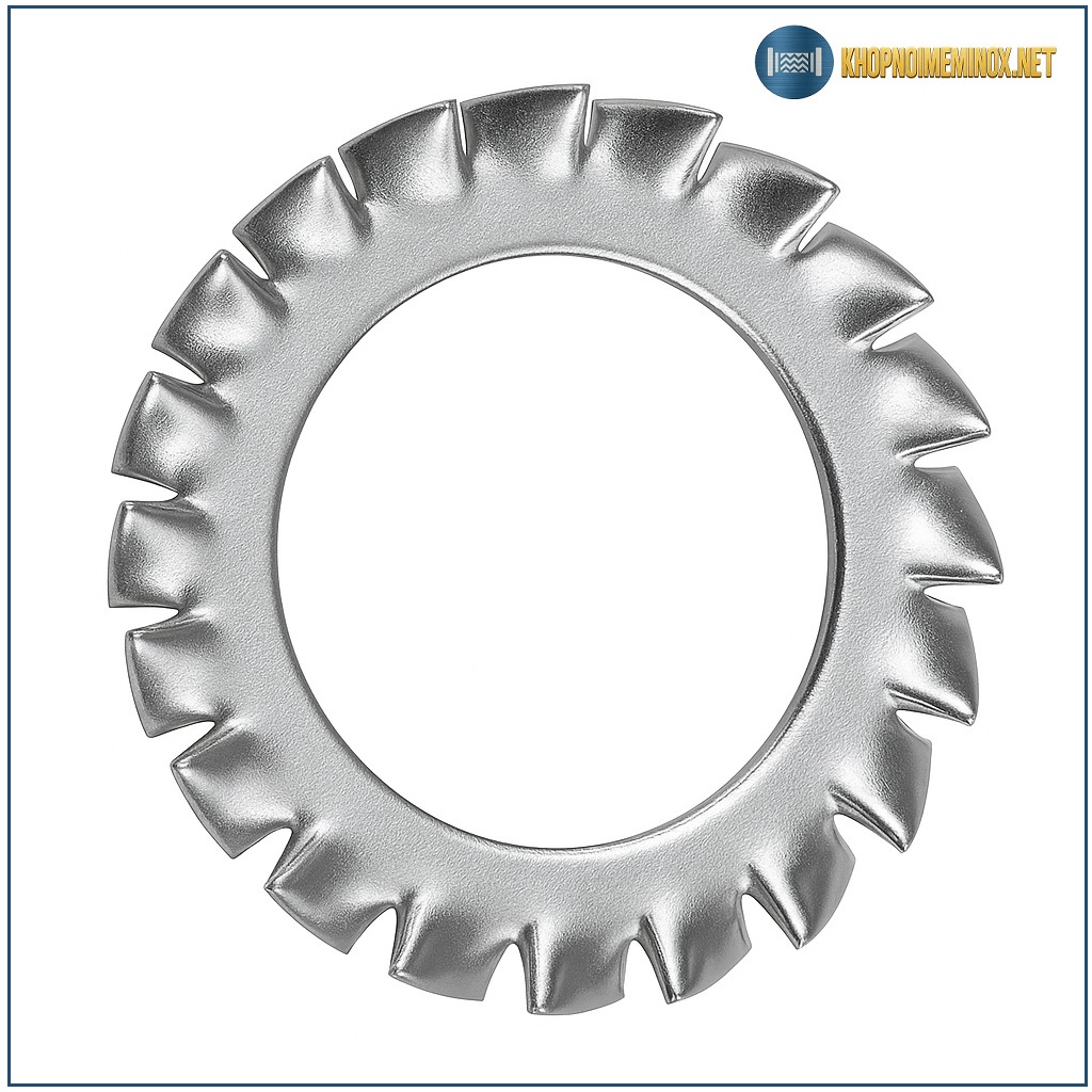 Long đền răng cưa inox