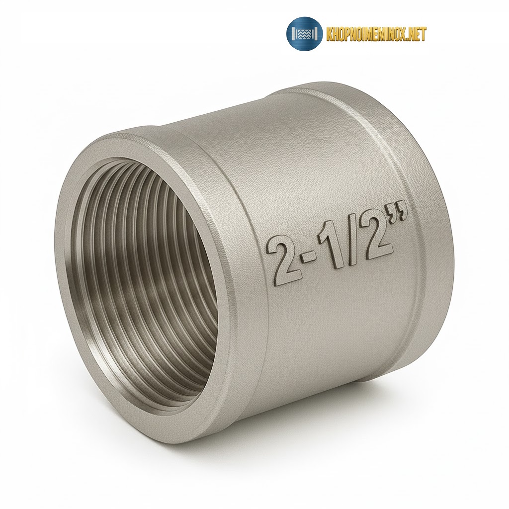 Măng sông inox DN65