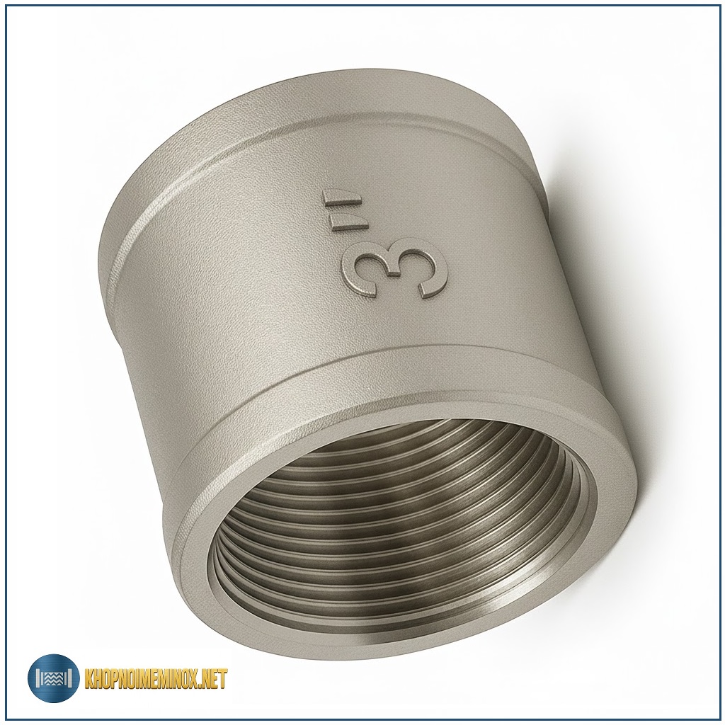 Măng sông inox DN80