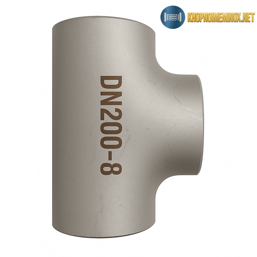 Tê inox DN200