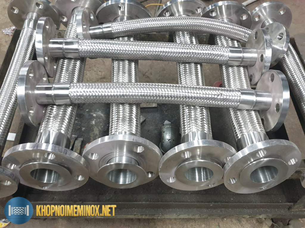 khớp nối mềm inox mặt bích sẵn hàng tại kho