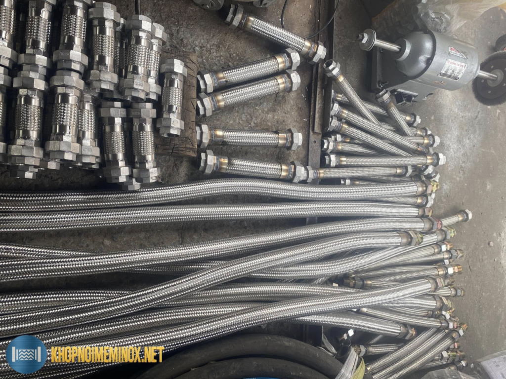 khớp nối mềm inox đa dạng kích thước