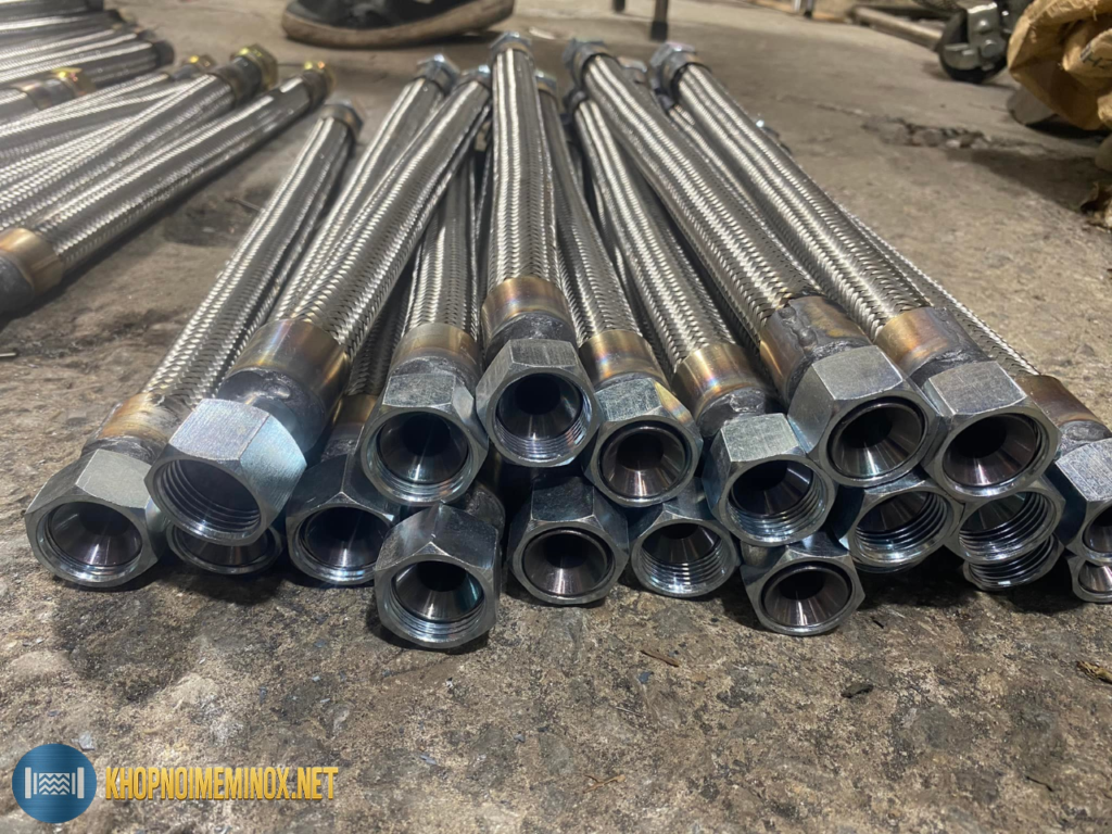 khớp nối mềm inox gia công tại kho HN và HCM