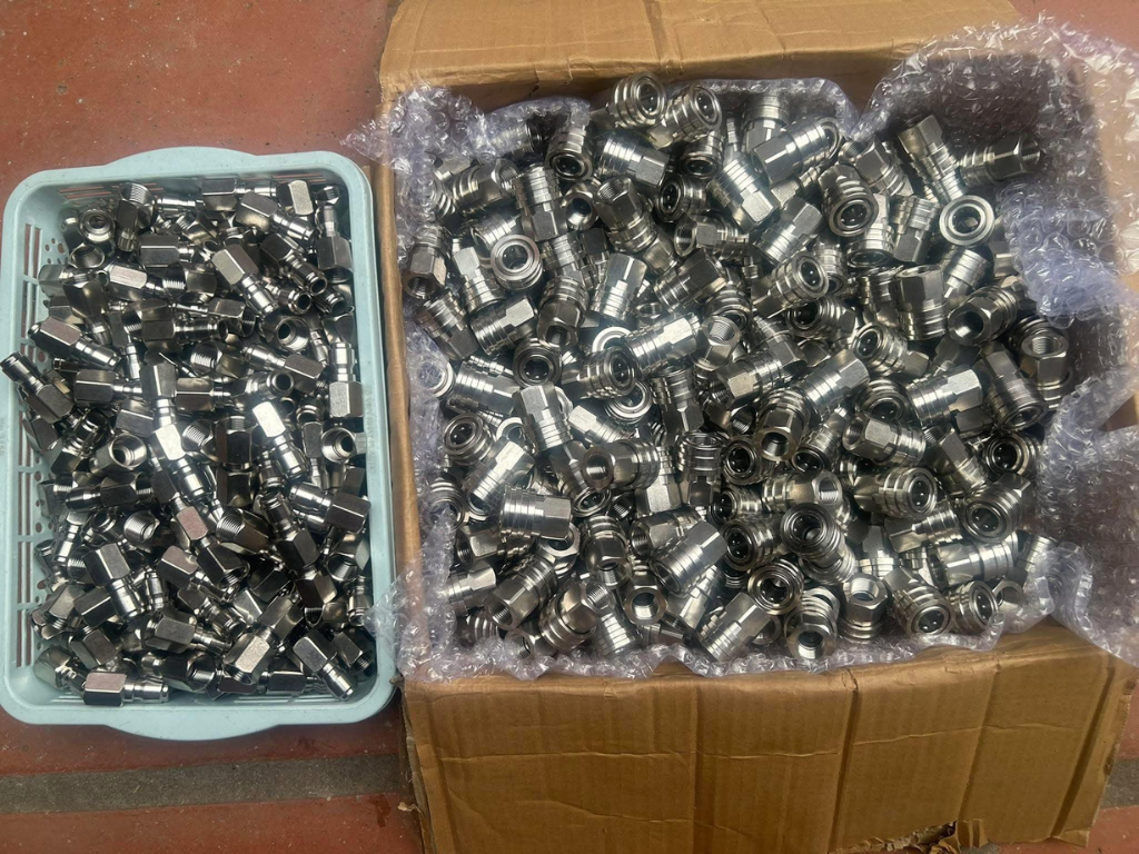 Khớp nối nhanh khí nén inox đầy đủ các size