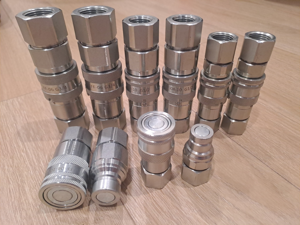 Khớp nối nhanh thủy lực inox ảnh chụp thực tế