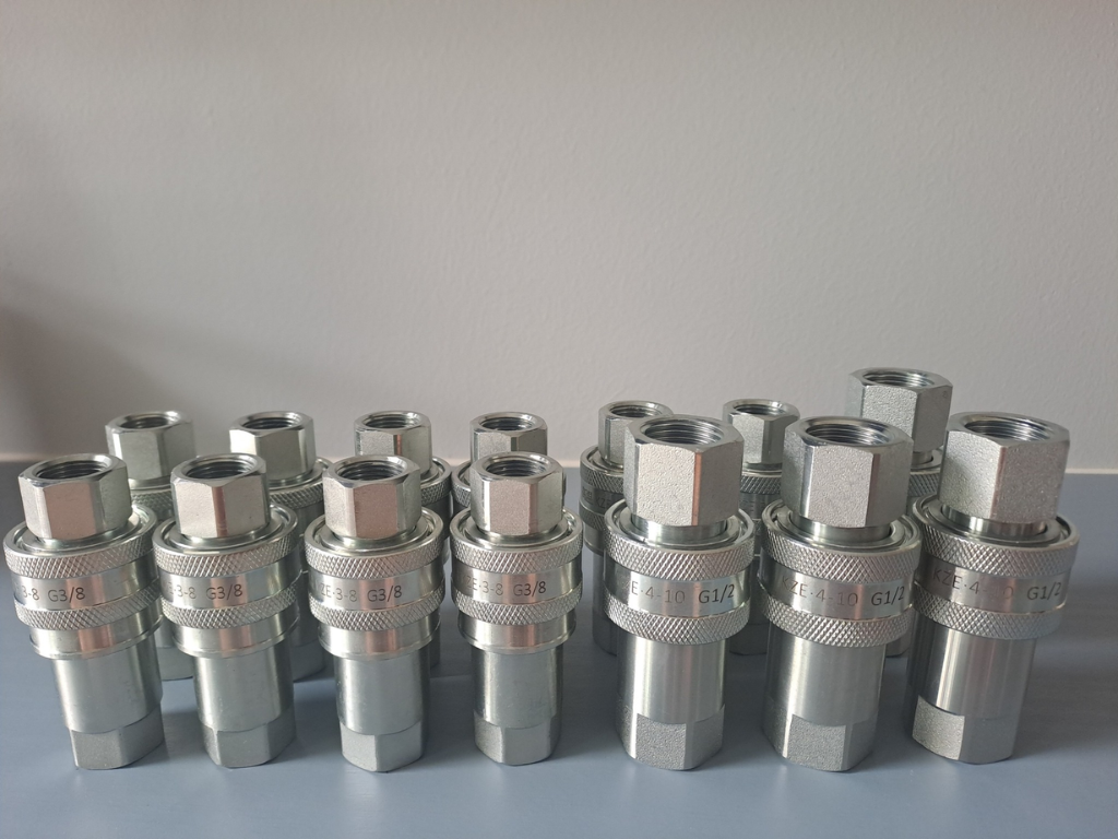 Khớp nối nhanh thủy lực inox sẵn hàng với nhiều size khác nhau