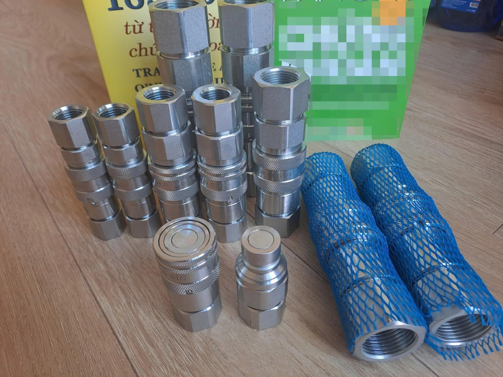 Khớp nối nhanh thủy lực inox hàng sẵn giá tốt