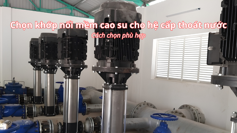 Cách chọn khớp nối mềm cao su cho hệ thống cấp thoát