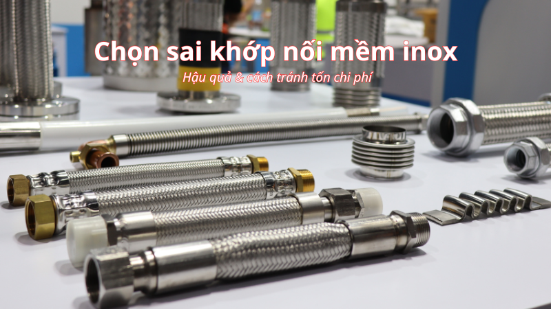 Chọn khớp nối mềm inox sai gây gì? Cách tránh tốn chi phí