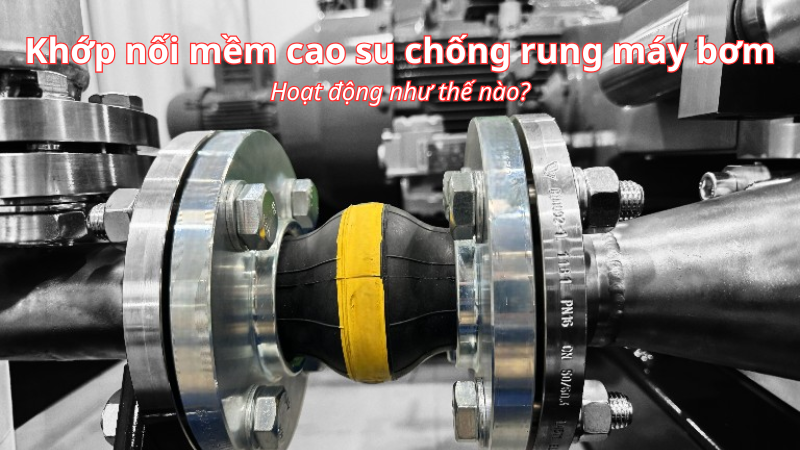 Khớp nối mềm cao su chống rung máy bơm hoạt động ra sao
