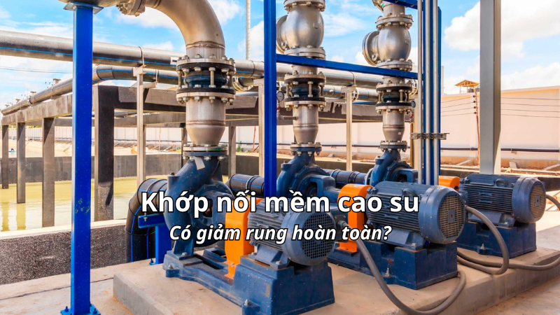 Khớp nối mềm cao su có giảm rung 100% cho máy bơm không