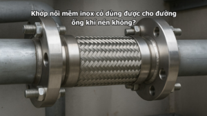 Khớp nối mềm inox có dùng được cho đường ống khí nén không?
