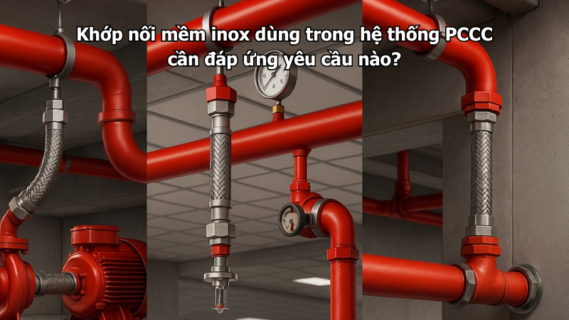 Khớp nối mềm inox dùng trong hệ thống PCCC cần đáp ứng yêu cầu nào?