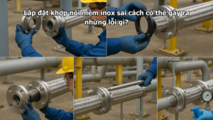 Lắp đặt khớp nối mềm inox sai cách có thể gây ra những lỗi gì?