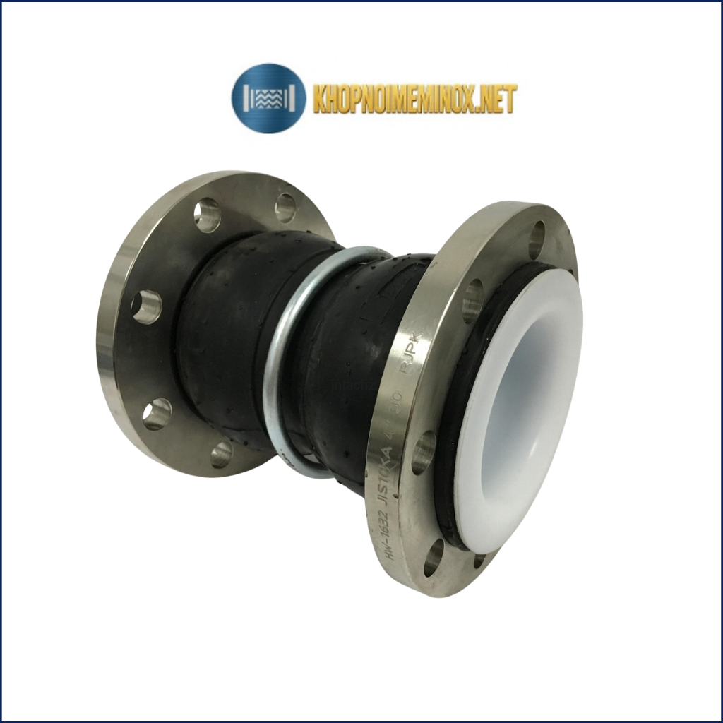 Khớp nối mềm cao su cầu đôi bọc PTFE