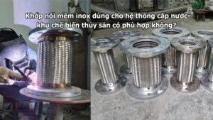 Khớp nối mềm inox dùng cho hệ thống cấp nước khu chế biến thủy sản có phù hợp không?